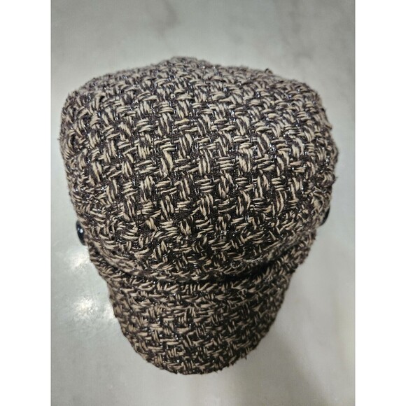 Magid Hats Brown Tweed, Cabbie Newsboy, Baseball Cap - Picture 2 of 7